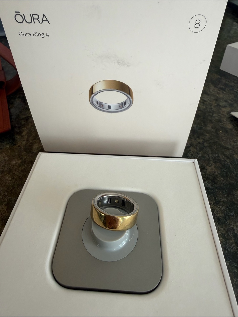 Oura Ring Gen 4 Gold Smart Ring size 8 - Picture 2 of 2